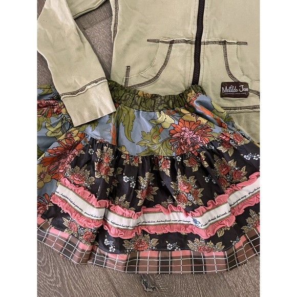 Lot Of 2 Matilda Jane Outfit 2 Pc Clothes Set Hoodie Shirt Skirt Set Size 6 XS - Picture 2 of 11
